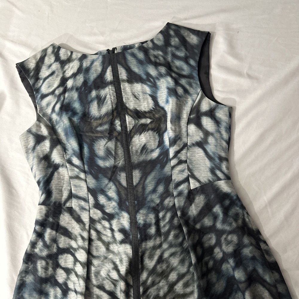USED Kay Unger [ 12 ] Cocktail Sleeveless Printed A Line Short Dress‎ #S1380